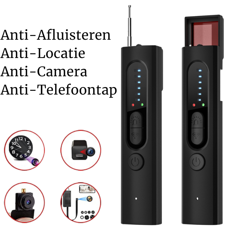 FALADO™ | Anti-Spy Draadloze Signaal Scanner Voor Thuis Kantoor Reizen.
