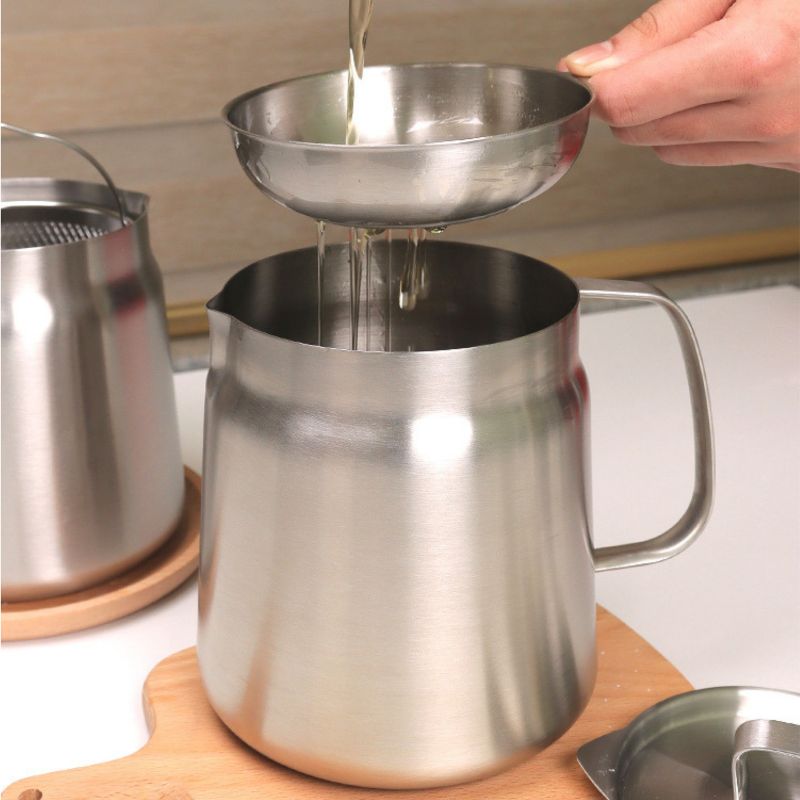 FALADO|™-Multifunctionele Olie Zeef Kookpan met Deksel