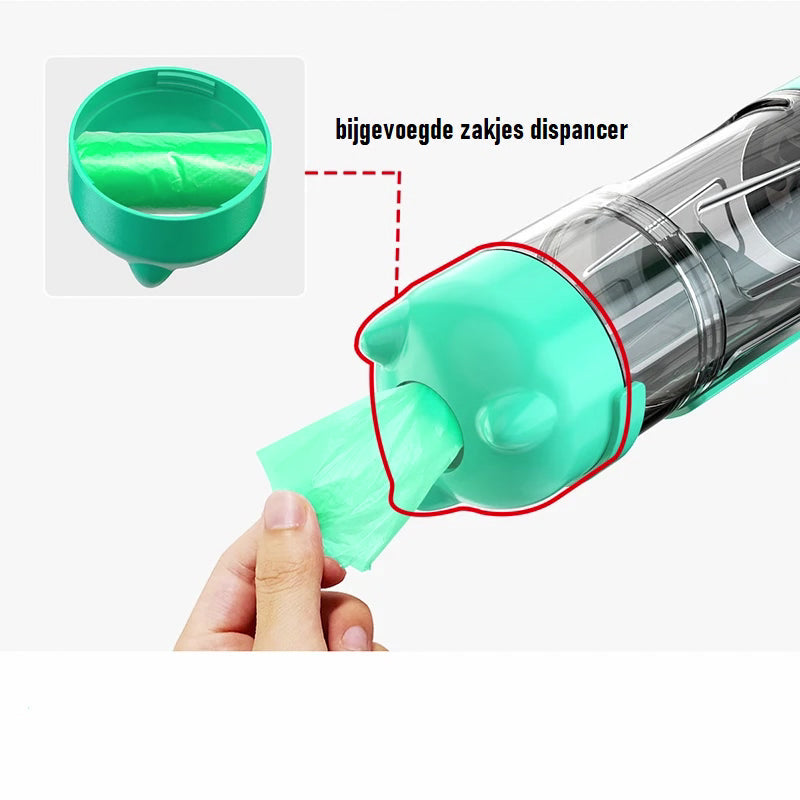 Falado|™ Draagbare 4-in-1 Honden Drinkfles