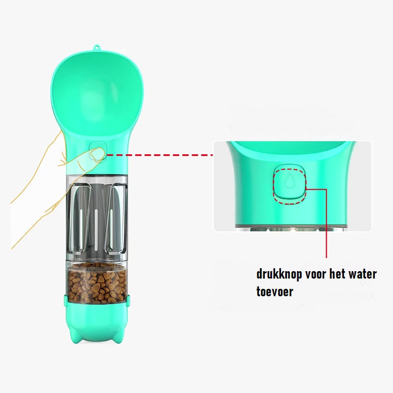 Falado|™ Draagbare 4-in-1 Honden Drinkfles
