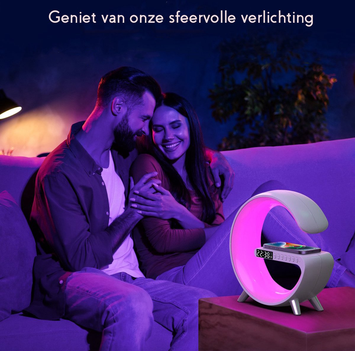 FALADO|™ Draadloze  oplader plus nachtlampje in één